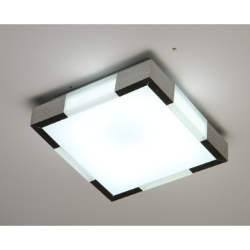 Lámpara de techo de acrílico cuadrado fluorescente Lámpara de techo de aluminio